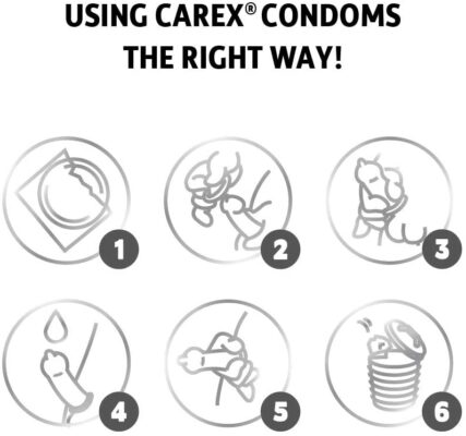 Carex Ribbed Pleasure Condom 12 packs