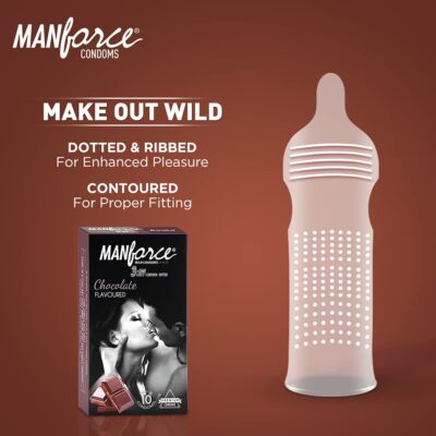 Manforce Chocolate Flavor condom - 10's Pack