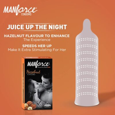 Manforce Hazelnut Flavoured Condoms – 10ssss